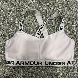 Under Armour light pink padded sports bra